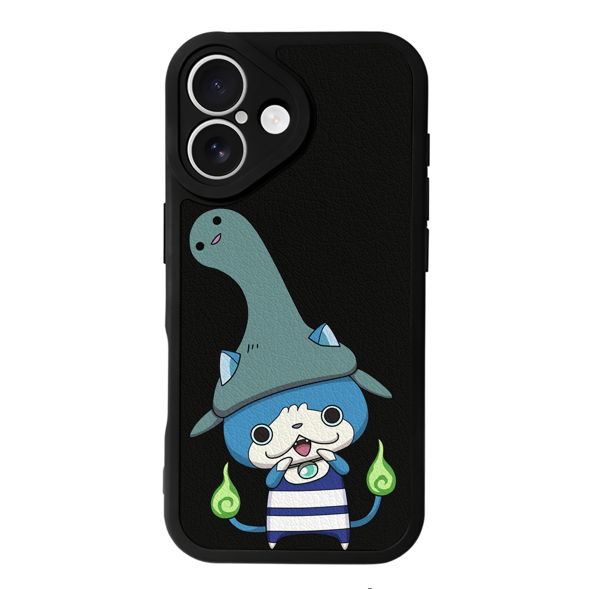 （画像用） 妖怪ウォッチ Yo-kai Watch 【iPhone 16シリーズ対応】シリコンスマホケース（レザー調） 材質：シリコン